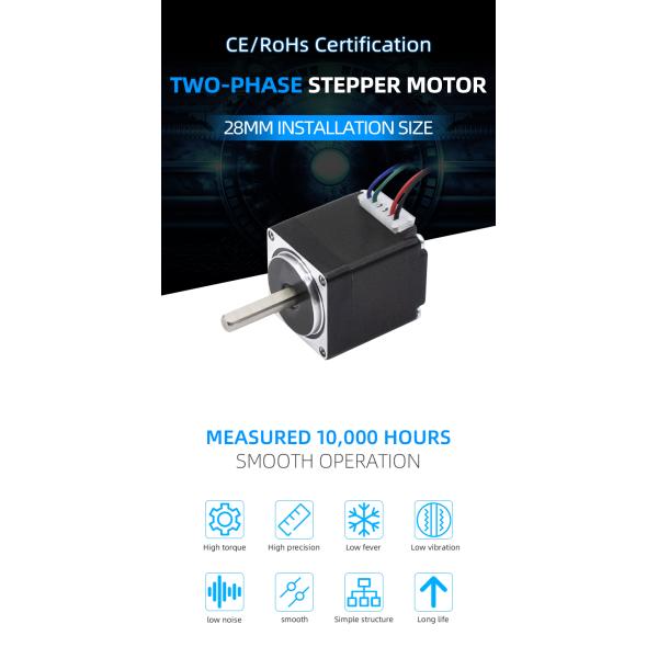 Radial load 28N 20mm from flange Hybrid Nema 11 Stepping Motor With Driver Motor stepper