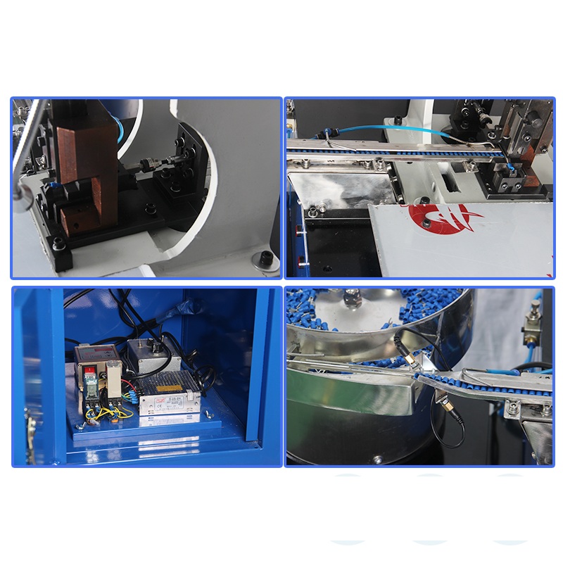 HR-D009 Automatic Individual Terminal Vibrate Plate Feeding Crimping Machine