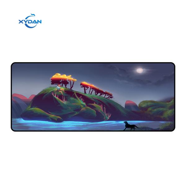 XXL Rubber Gaming Mouse Pad Large Office Desk Keyboard Mat with Custom Cartoon Design