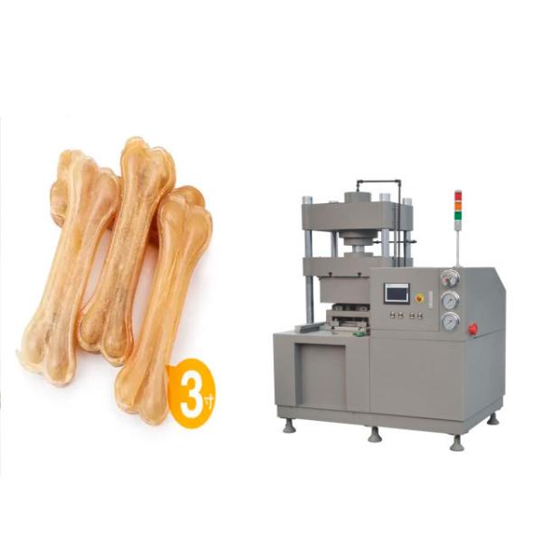Cow Skin Dog Chews Pressed Rawhide Bones Punching Machine