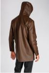 Shenzhen factory custom mens long rubber raincoat with hood