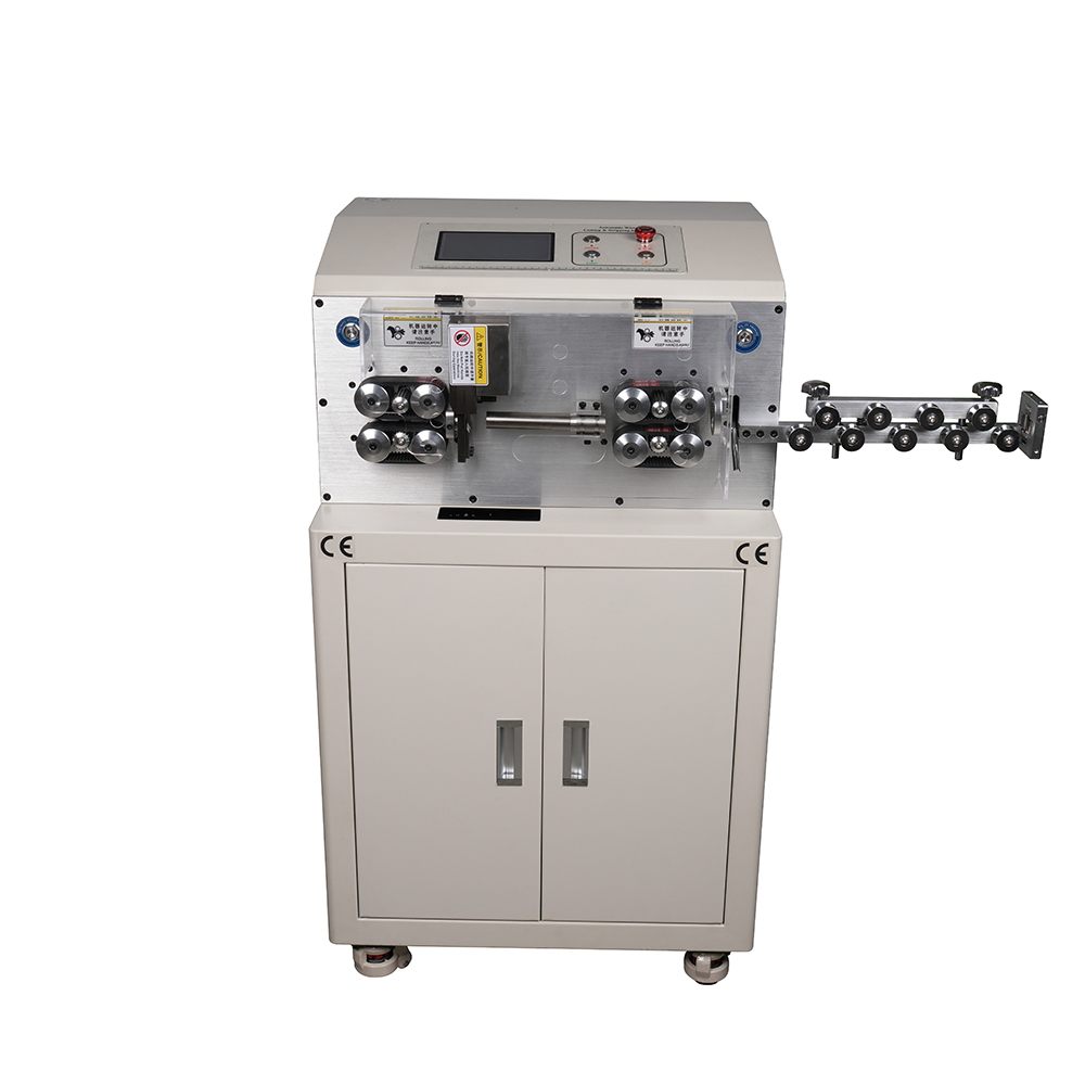 Servo Motor Lifting Conduit Touch Screen Control Wire Stripper 8 Wheels for 1.0~95mm² Wire Stripping Peeling Cutting Machine