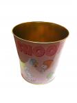 Metal Tin Plate Round Bucket For Gift Packaging , Thickness 0.23mm