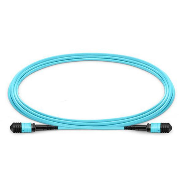 Buy cheap 12F 24F OM3 OM4 Plenum MTP MPO Fiber Trunk Cable product