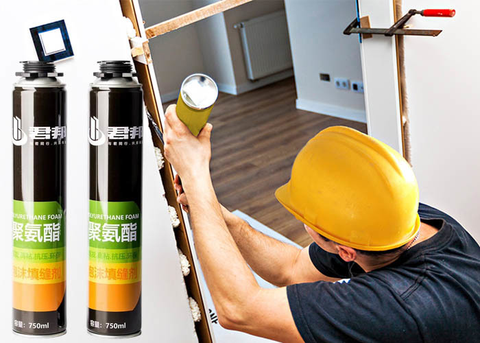 Buy cheap ISO9001 Pu Foam White Expanding 750ml Pu Sealant Foam Spray product