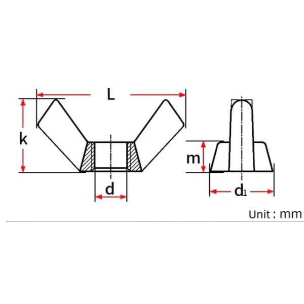DIN315 Wing Nut/Butterfly Nut