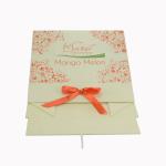 Cream Paper Folding Gift Box CMYK Printing For Sweet Candy Packaging