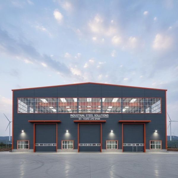 Corrosion Resistant Steel Structure Workshop with Light Frame Steel Construction Using Q355/Q235 Steel