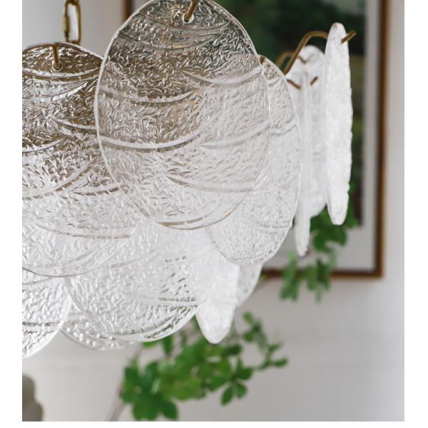 Modern Frosted Diamond Glass Chandelier Luxury Lustre Lighting(WH-CY-251)