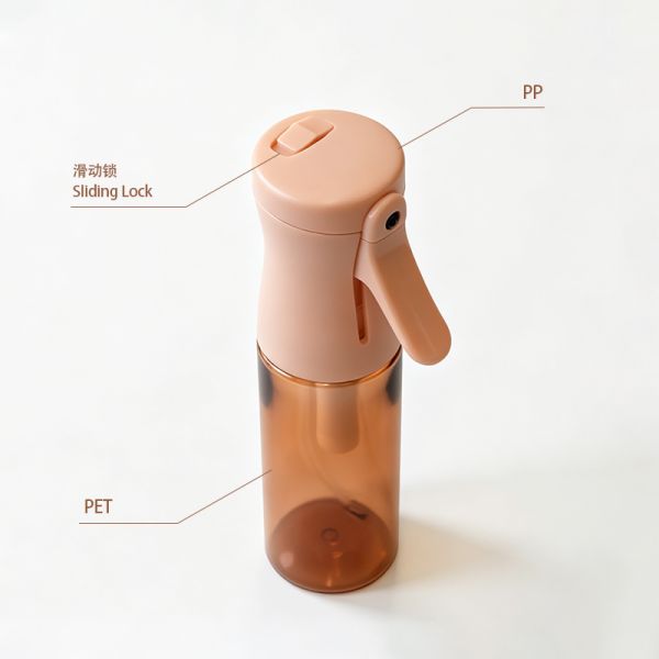 100ml PET Material Multi Color Continuous Spray Bottle with Lock Refillable Mist Sprayer for Toner & Cleaning