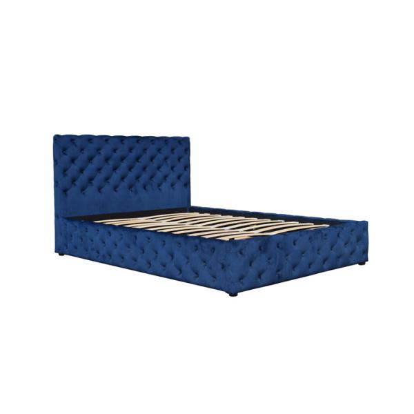 OEM ODM Platform Upholstered Tufted Twin Bed With Storage
