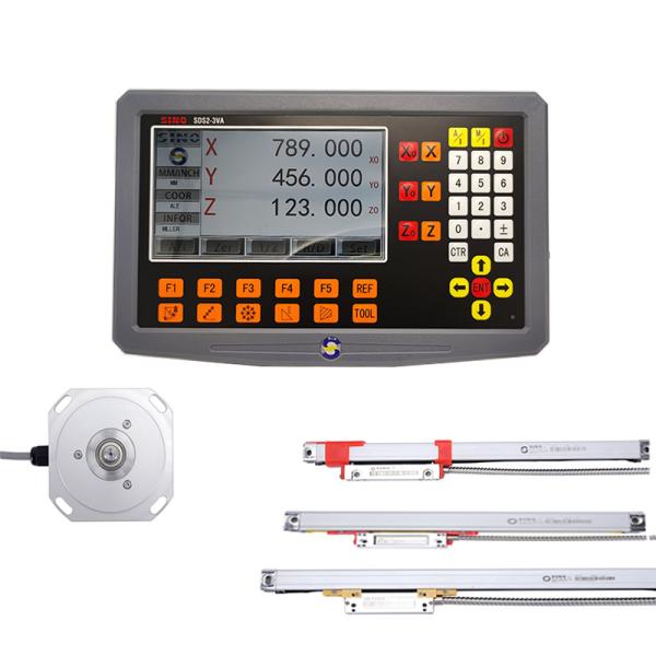 SINO SDS2-3VA Economy TFT LCD 2/3 Axis Digital Readout System DRO With Linear Encoder For Lathe Mill
