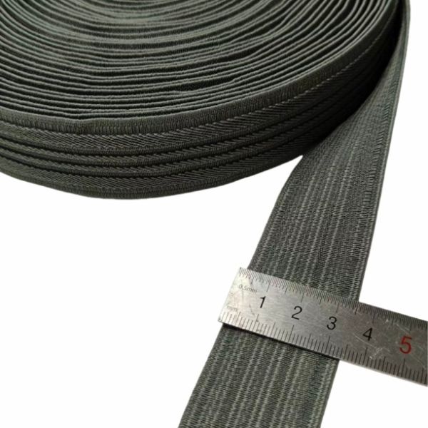 Striped Polyester Elastic Fashion Custom Good Quality Woven Stretch Webbing for cloth