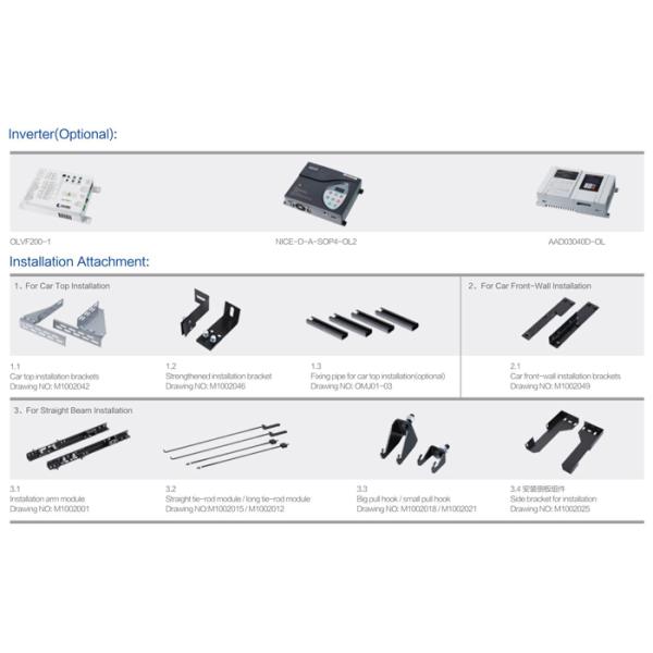 Professional Elevator Door Operator Elevator Parts With VVVF Control System