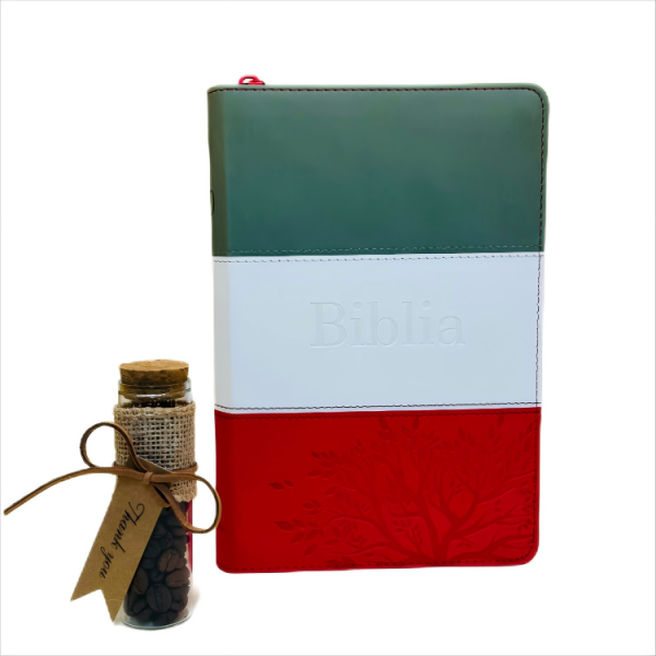 Custom Printed PU Cover Bible -zipper binding type，with thumb index