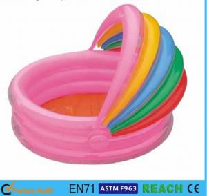 Buy cheap Rainbow Canopy Inflatable Swimming Pool Durable 0.2mm Material For Infants Toys product
