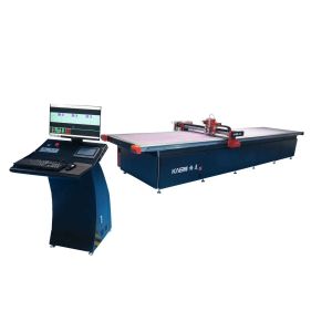 Blue Frame Silver Case GM3016DK5 CNC Digital Cutter for HD Projecting Fabric