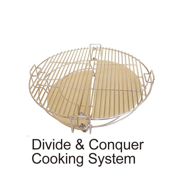 KIMSTONE 21 Inch Tandoor Smoker Smokeless Charcoal-fired Stylish and Modern Kamado Smoker Easy Temperature Reading