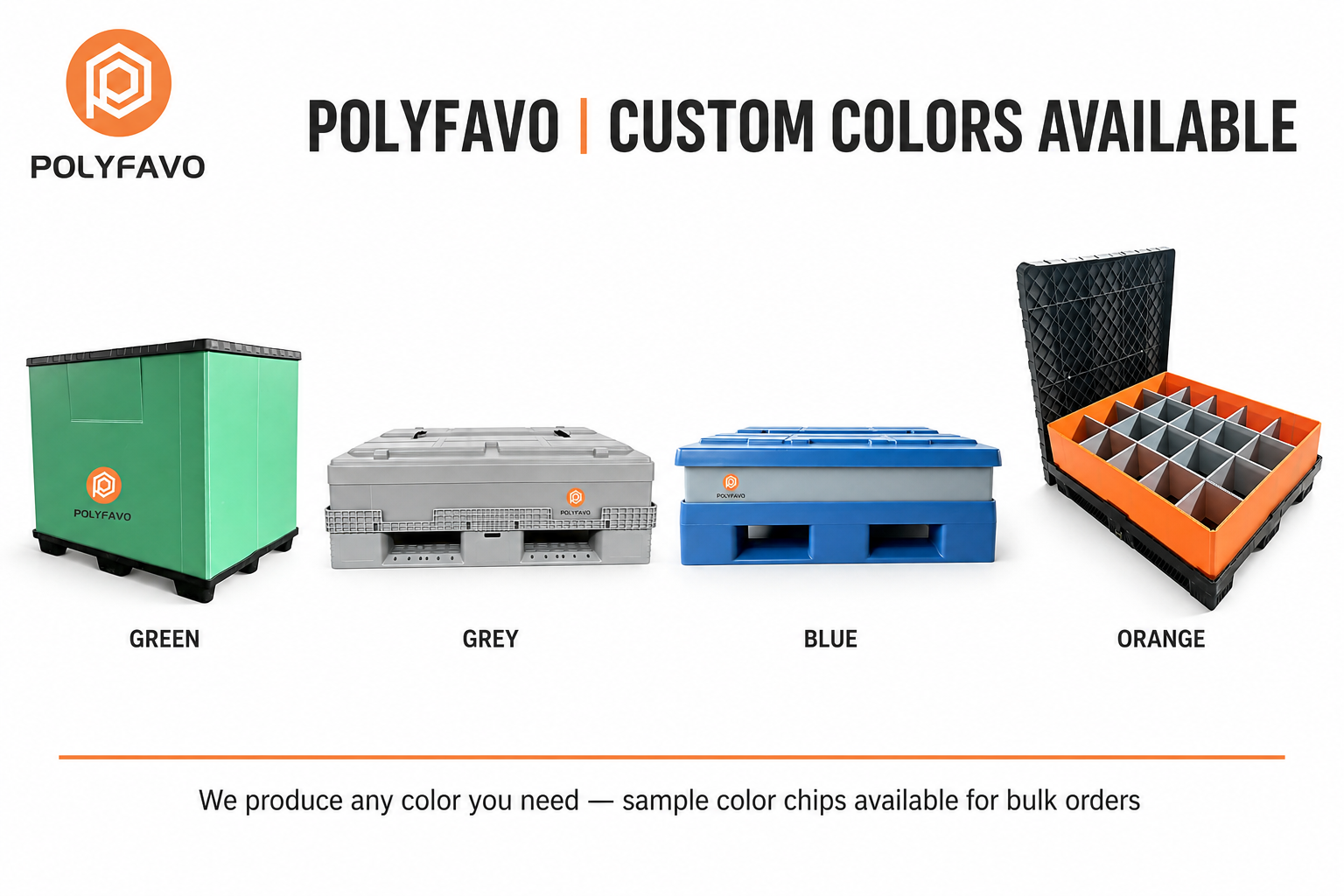 Collapsible Pallet Box Bulk Box, Heavy Duty Foldable Storage Box, Waterproof Stackable Container Custom Color Brand Logo