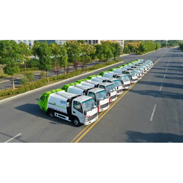 8cbm Rear Loader Compressed Compactor Garbage Truck Dongfeng Garbage Compactor Collection Truck