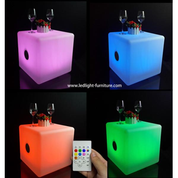 Multi Colors Led Bluetooth Speaker , Lighted Cube Wireless Bluetooth Speaker 50*50*50 Cm