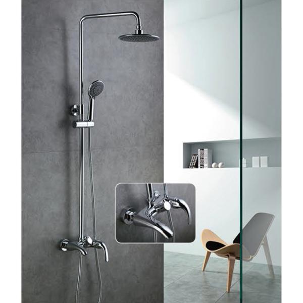 Deck Mounted Waterfall Sink Tap Washroom Chrome Bathroom Faucets
