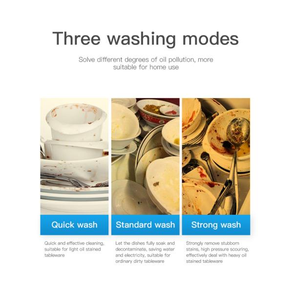 Touch Button Disinfection Drying Dishwasher Desktop Smart Small Non Installation