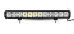 144w 7D Lens Dual Row Off Road LED Light Bar With Cross DRL 12960 Lumens