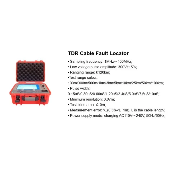 Immediately Reads Fault Distance Underground Cable Tester