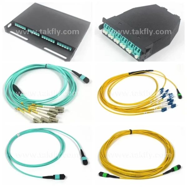 MTP MPO Patchcord 12 24 Fiber OM3 OM4 Multimode Single Mode