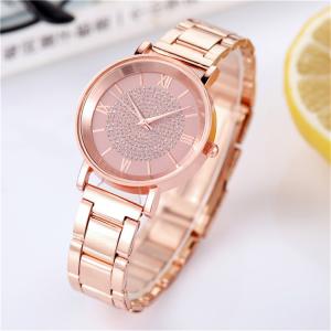 Buy cheap 2035 Miyota Quartz Female Watches Rainstone Stainless Steel Index Dial product