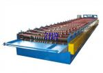 Steel Roof Panel Roll Forming Machine , Metal Roof Panel Machine Solid Shaft
