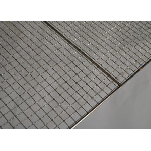 304 Stainless Steel Crimped Mesh Barbecue Grills Panels / Trays