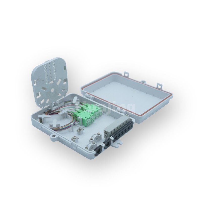 Wall Mounted FTTH Fiber Terminal Box 24 Core With Duplex SC Adapters