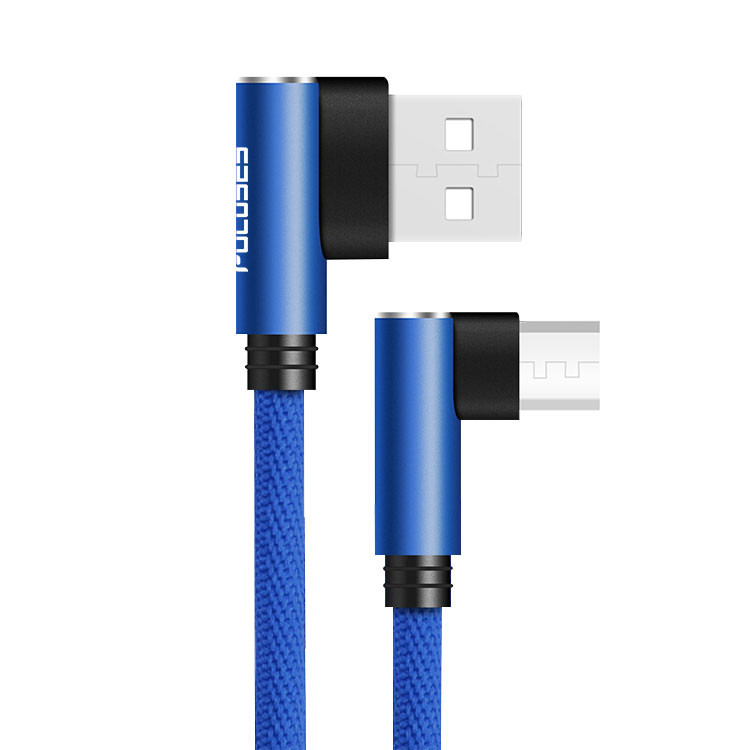 90 Degree Micro USB Data Transfer Cable For Mobile Phone