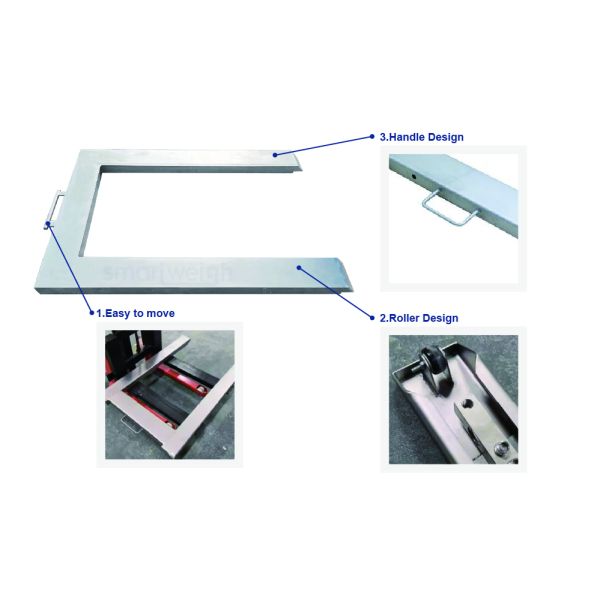 Washdown Safe U Shape Pallet Scale Electronic Platform Scale Stainless Steel Beam Scale