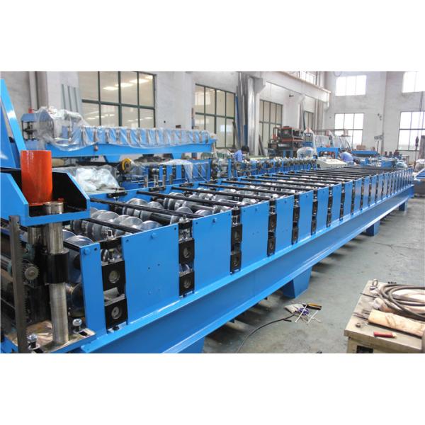 Automated PLC Control High Precision Steel Structure Floor Deck Roll Forming Machine For Metal Decking Sheet