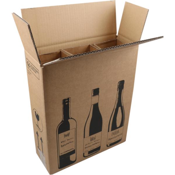 Beer Packaging Custom Corrugated Boxes 40X40X0.5cm Environmental Friendly Material
