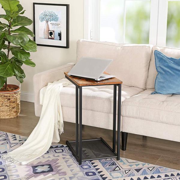 C-shaped Small Side Table, Rustic Industrial End Table, Wholesale Side Table, ULNT51X