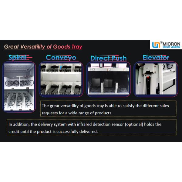 Heating Defogging Custom Vending Machines With Display Window Micron