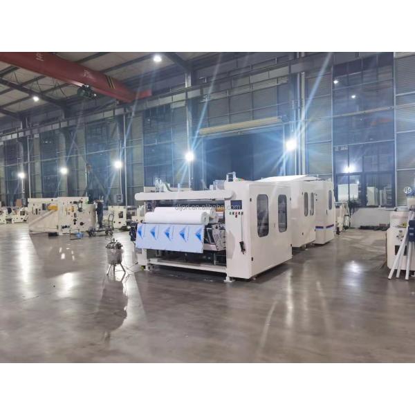 Dot Embossing Type Four Layers Buffer Continuously Glued Lamination Kitchen Towel Tissue Making Machine