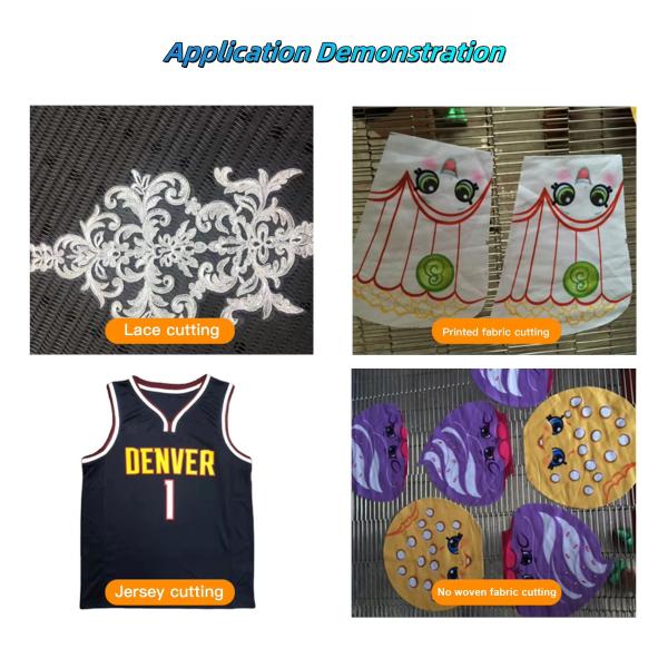130W 150W Visual Camera CO2 Laser Cutting Machine Fabric Textile Leather Processing Application