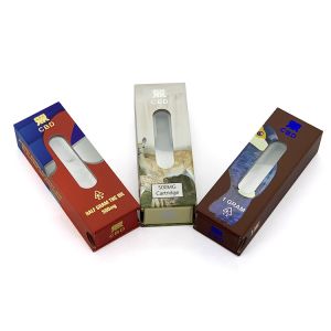 Foiling Custom Slider Box Vape Cartridges Packaging With Display Window