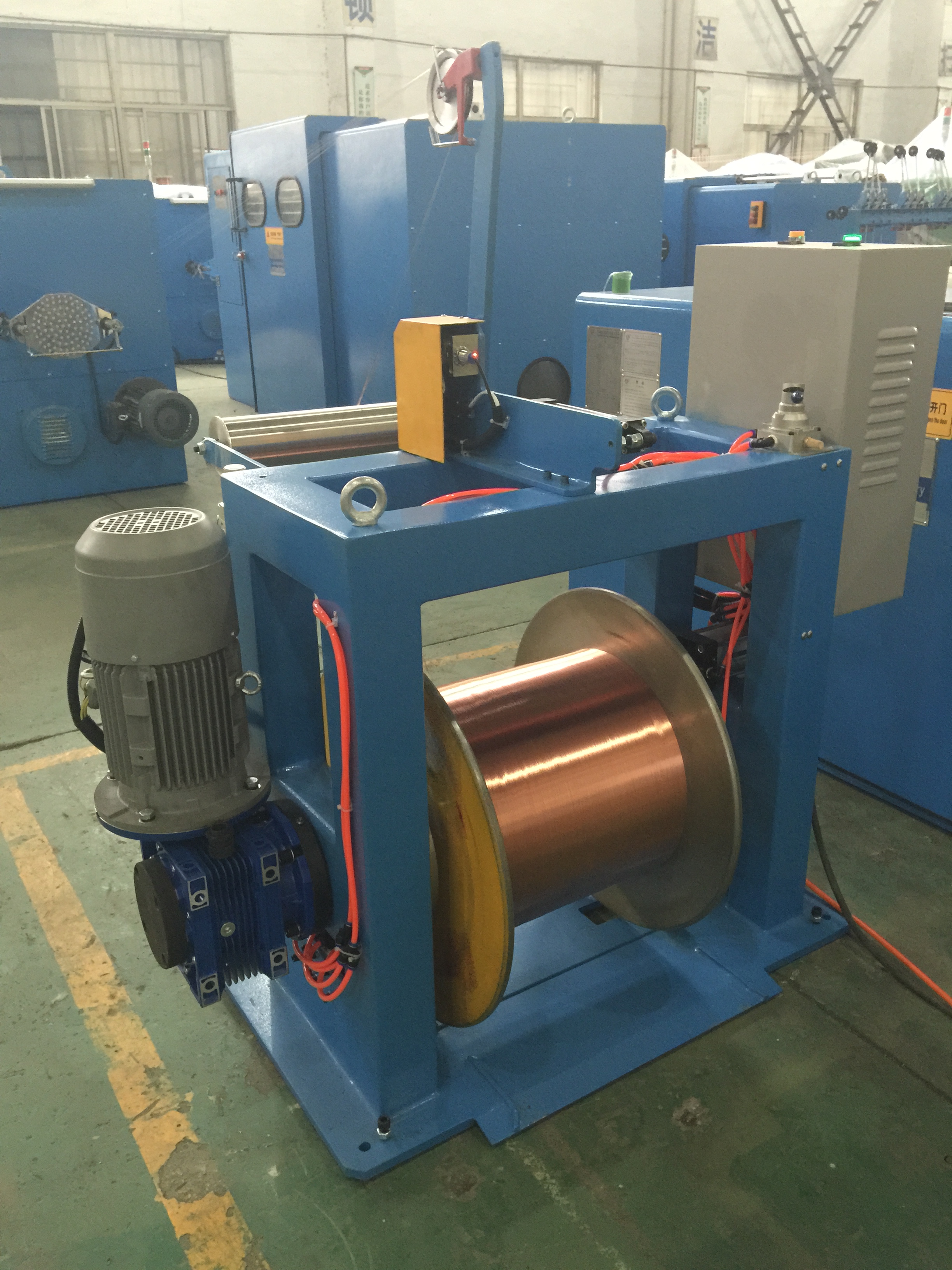 Normal Wire Take Up Machine 630mm Bobbin Double Twist Buncher Equipment