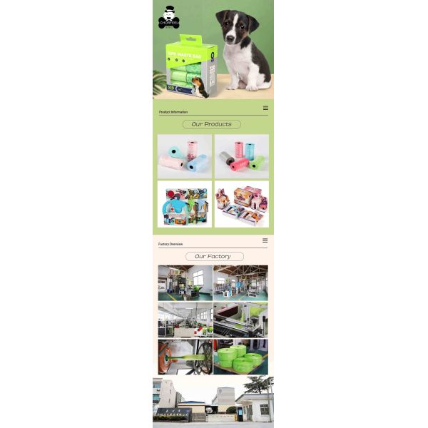 Leakproof compostable custom dog poop bags