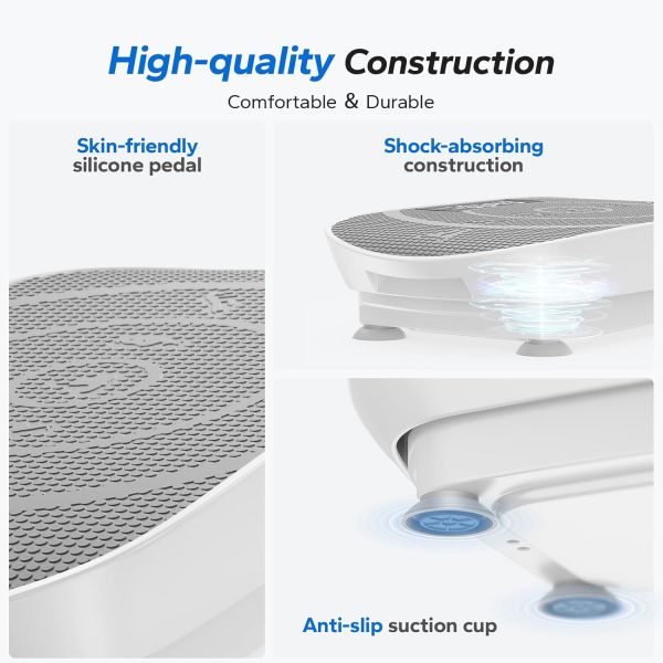 Multi function Vibration Plate Exercise Machine, Vibration Plate with Auto Mode, Vibrate Fitness Platform