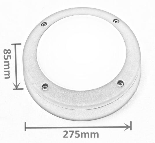 Round Shape LED Bulkhead Light Side Emitting Design With Microwave Sensor