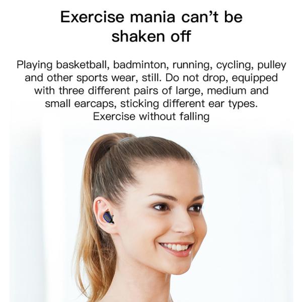 Tws Bluetooth 5.0 Wireless Earsets Noise Reduction Earbuds Automatic Pairing Earphones