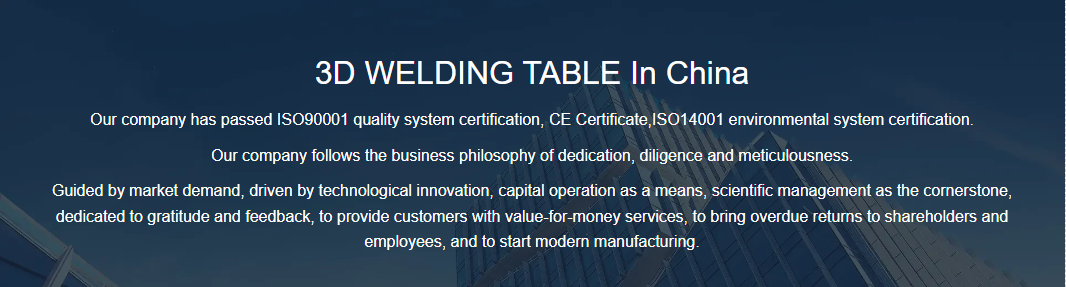 D28 Modular 3D Flexible Welding Table for Easy Repositioning and Repeated Use