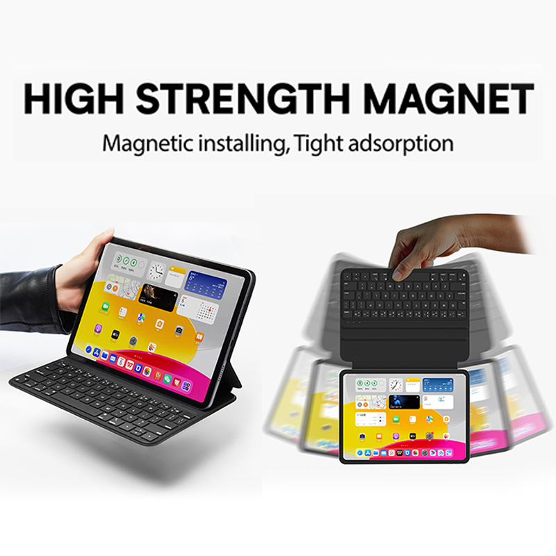 Laudtec Powerful Magnet Keyboard Case for iPad 10.9 Inch Customize OEM ODM Smart Layout Keyboard for iPad Air (2026) 11" (M4)